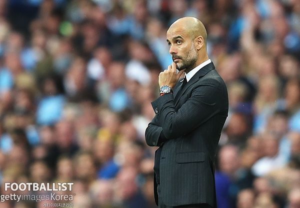 펩 과르디올라 맨체스터시티 감독. 게티이미지코리아