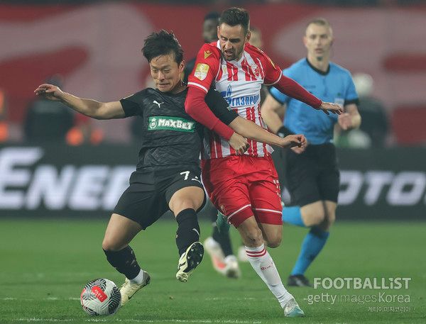 고영준(왼쪽, 파르티잔베오그라드). 게티이미지코리아