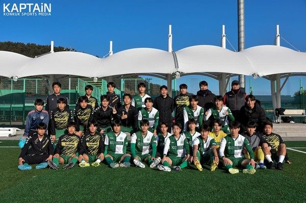 건국대학교 축구부. 건국대 공식 페이스북 캡처