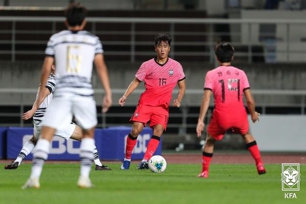 원두재(대한민국 남자 축구대표팀). 대한축구협회 제공