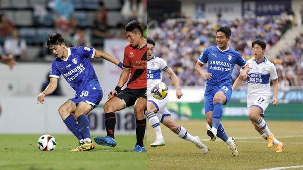 고종현(왼쪽), 권완규(이상 수원삼성). 한국프로축구연맹 제공