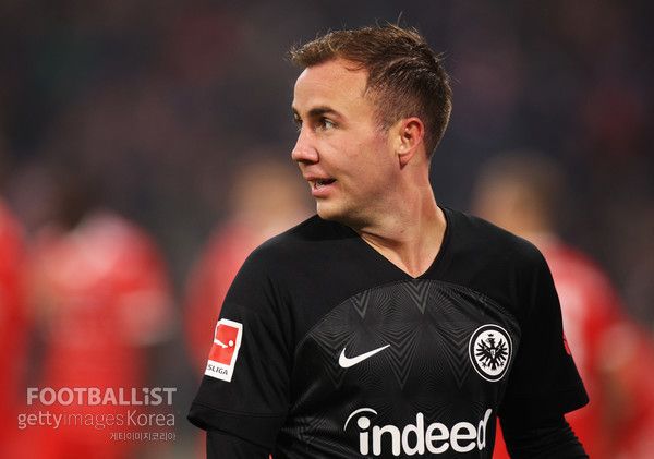 마리오 괴체(아인트라흐트프랑크푸르트). 게티이미지코리아
