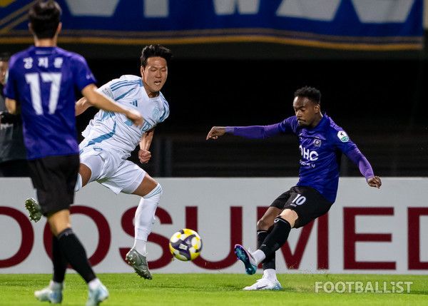 김영권(왼쪽, 울산 HD), 야고(오른쪽, FC안양). 서형권 기자