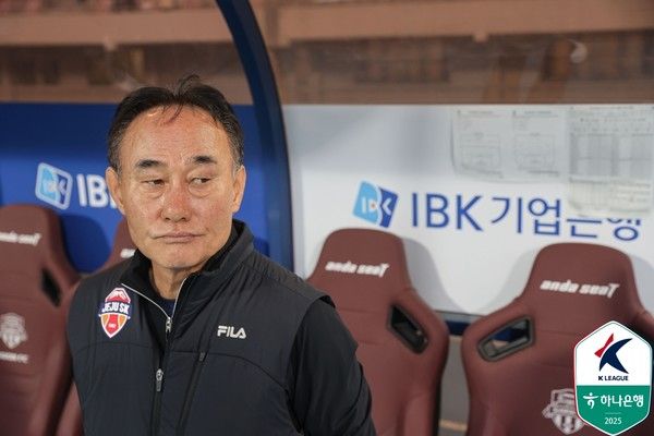 김학범 제주SK 감독. 한국프로축구연맹 제공