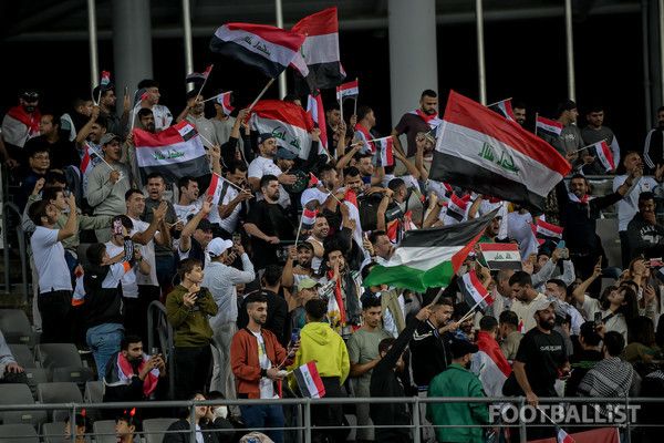 이라크 팬들. 서형권 기자