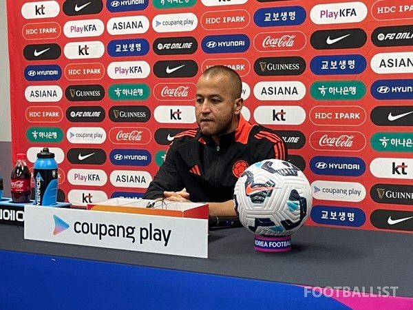 앙헬로 마르실리아 콜롬비아 여자 축구 감독. 김희준 기자