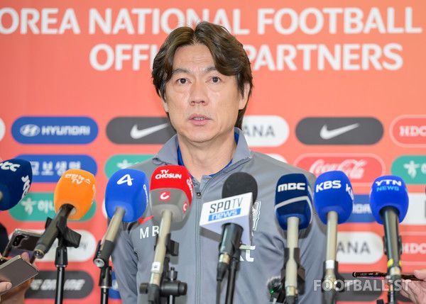 홍명보 남자 축구대표팀 감독. 서형권 기자