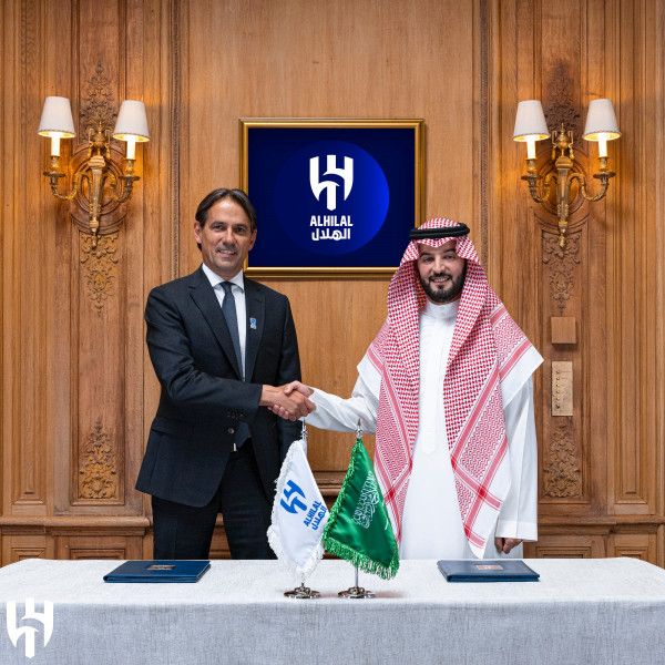 시모네 인차기 감독. 알힐랄 홈페이지 캡처