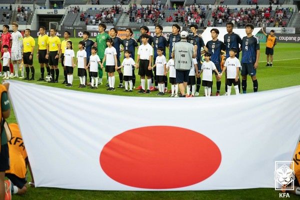 2025 EAFF E-1 챔피언십(일명 동아시안컵)에 참가한 일본 대표팀. 대한축구협회 제공