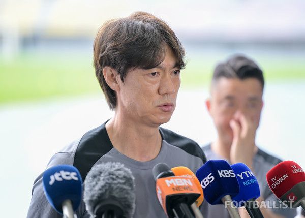 홍명보 남자 축구대표팀 감독. 서형권 기자