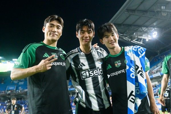 박진섭(왼쪽부터), 전진우, 김진규(이상 팀 K리그). 쿠팡플레이 제공