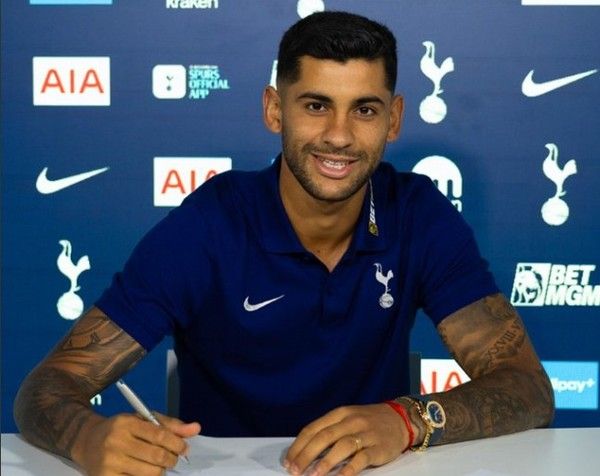 크리스티안 로메로(토트넘홋스퍼). 토트넘홋스퍼 홈페이지 캡처