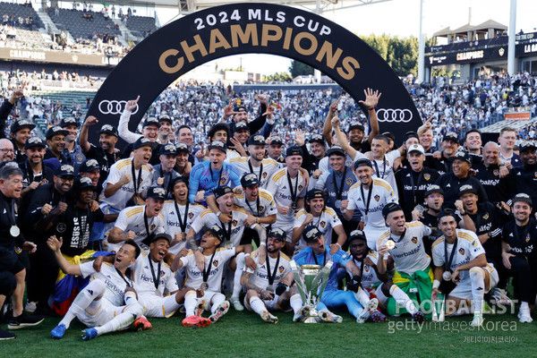 2024 MLS컵 우승팀 LA갤럭시. 게티이미지