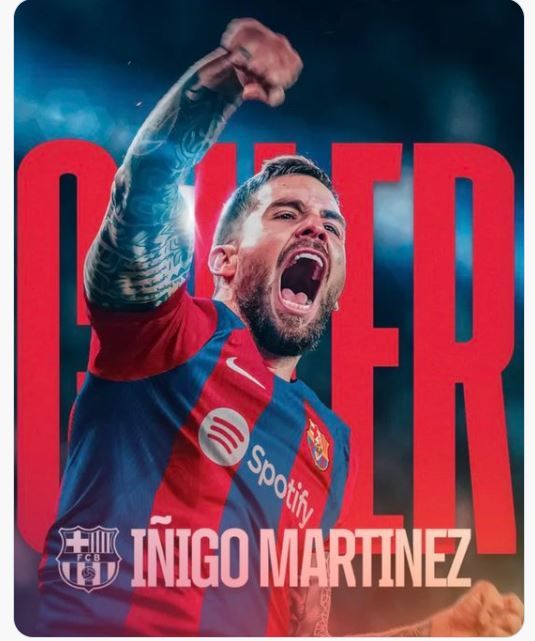 이니고 마르티네스(바르셀로나). 바르셀로나 X 캡처