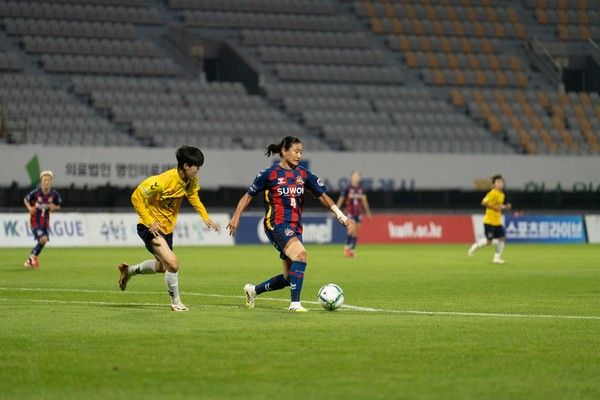 조소현(수원FC위민). 한국여자축구연맹 제공