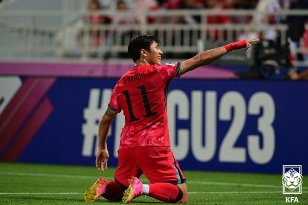 정상빈(올림픽 대표팀). 대한축구협회 제공