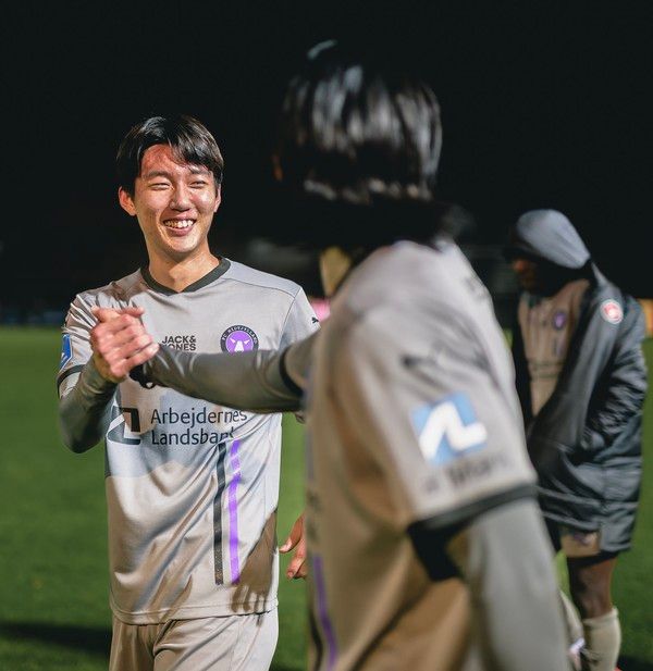 이한범(왼쪽), 조규성(이상 미트윌란). 미트윌란 X(구 트위터) 캡처