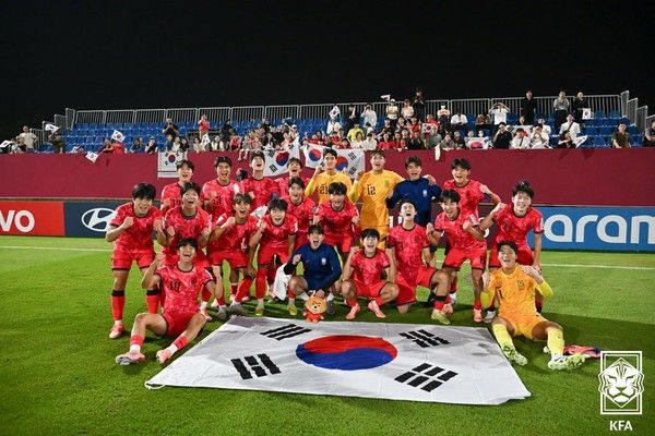 대한민국 U17 축구대표팀. 대한축구협회 제공