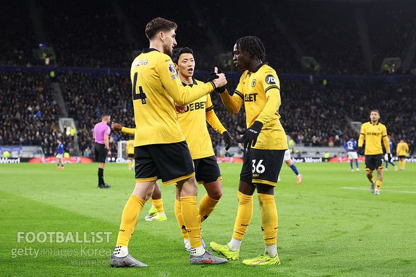 산티아고 부에노, 황희찬, 마테우스 마네(왼쪽부터, 모두 울버햄턴원더러스). 게티이미지코리아