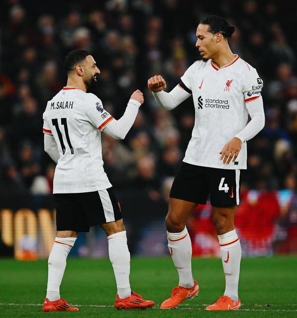 모하메드 살라(왼쪽), 버질 판다이크(이상 리버풀). 버질 판다이크 인스타그램 캡처