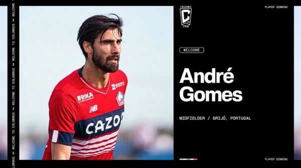 안드레 고메스(콜럼버스크루). 콜럼버스크루 홈페이지 캡처