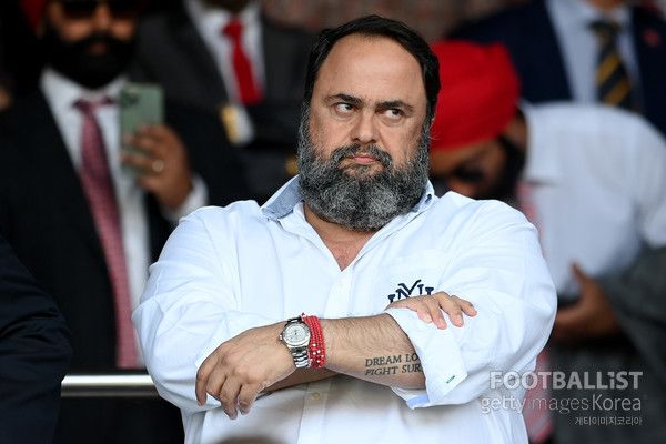 에반젤로스 마리나키스 노팅엄포레스트 및 올림피아코스 구단주. 게티이미지코리아