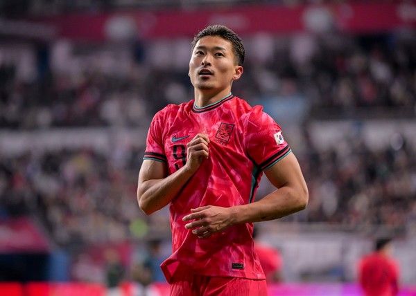 조규성(남자 축구대표팀). 서형권 기자