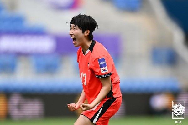 박수정(대한민국 여자대표팀). 대한축구협회 제공&nbsp;