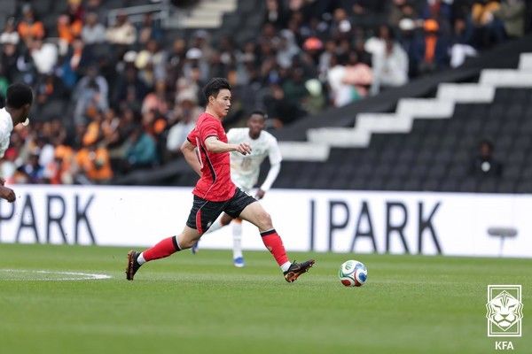 양현준(남자 축구대표팀). 대한축구협회 제공