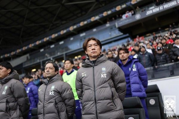 홍명보 남자 축구대표팀 감독. 대한축구협회 제공