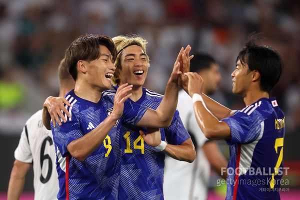 우에다 아야세, 이토 준야, 미토마 가오루(왼쪽부터, 이상 일본). 게티이미지코리아&nbsp;