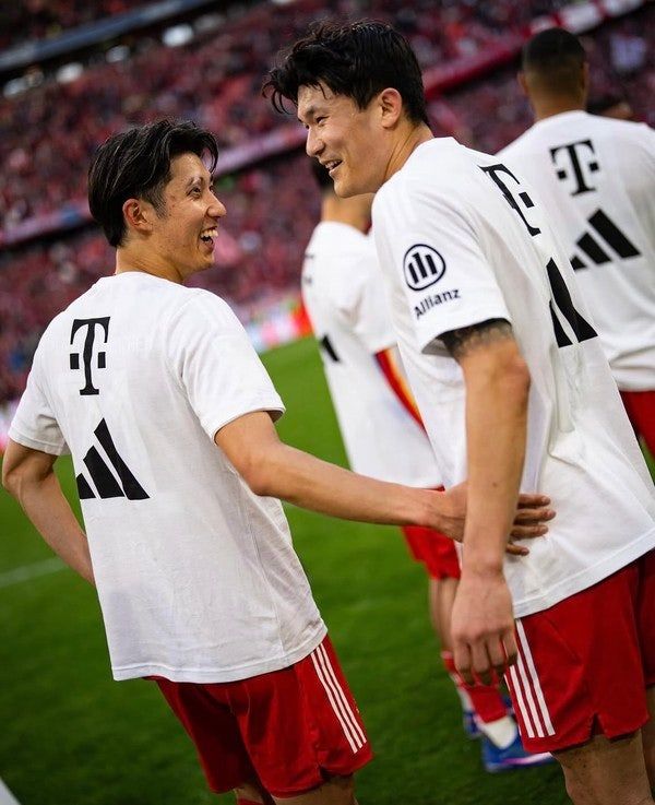 이토 히로키와 김민재(이상 바이에른뮌헨). 바이에른뮌헨 인스타그램 캡처