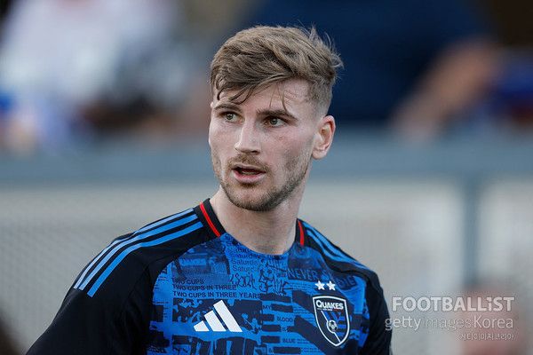 티모 베르너(산호세어스퀘이크스). 게티이미지코리아