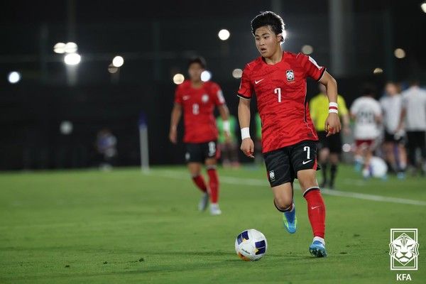 안주완(U17 대표팀). 대한축구협회 제공