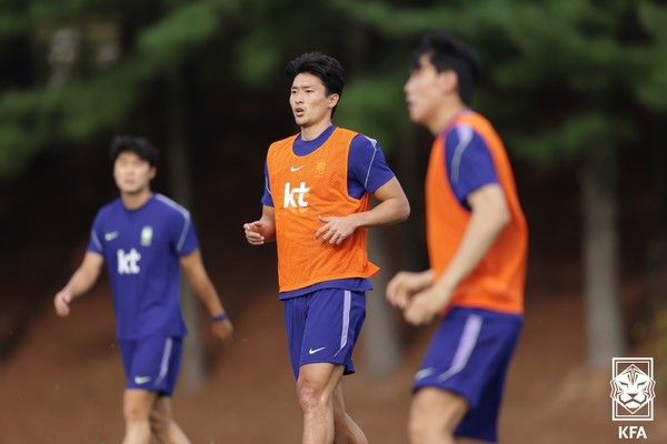 조규성(남자 축구대표팀). 대한축구협회 제공
