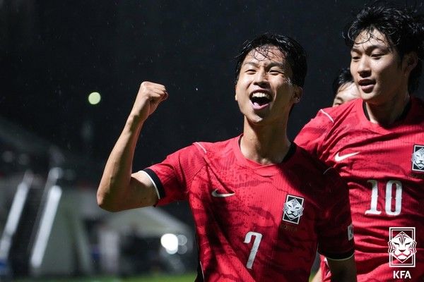 엄지성(아시안게임 대표팀). 대한축구협회 제공