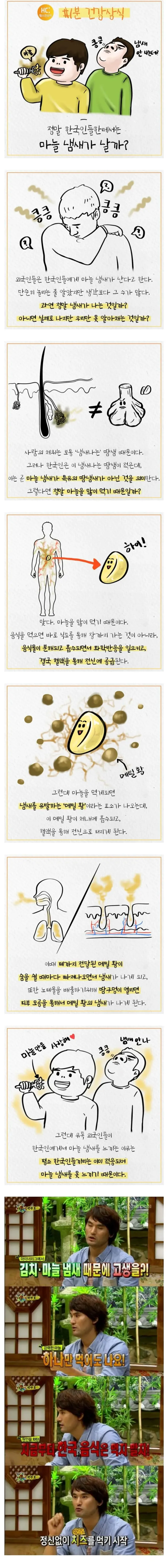 한국인들에게 갈릭 냄새가 난다고 하는 이유