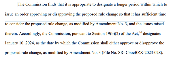 미국 증권거래위원회가 아크인베스트의 비트코인 현물 상장지수펀드 출시 신청에 대한 심사 일정을 오는 2024년 1월로 정했다(사진=증권거래위원회)