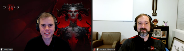 ▲ (좌측부터)블리자드 조 셜리 게임 디렉터, 조셉 파이피오라 어소시에이트 게임 디렉터