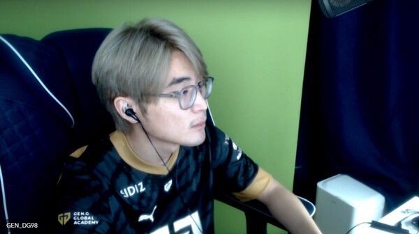 젠지 'DG98' 황대권(출처=대회 인터뷰 화면 캡처)