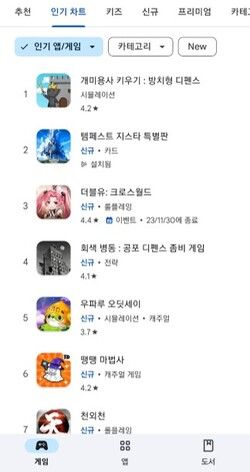 ▲ 지스타 기간 구글플레이, 애플 앱스토어에서는 신작 '템페스트'의 지스타 특별 체험판이 기간 한정으로 출시되며 많은 게이머들의 관심을 모았다