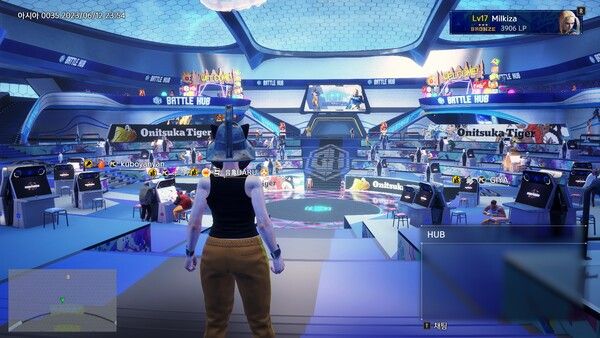 ▲거대한 가상 오락실&nbsp;‘배틀 허브’