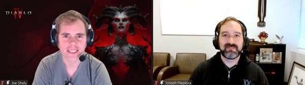 ▲ (좌측부터)블리자드 ‘디아블로4’ 조 셜리 게임 디렉터, 조셉 파이피오라 어소시에이트 게임 디렉터