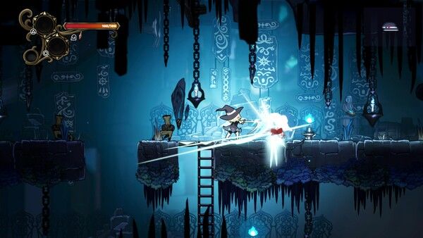 ▲ 특징적인 시스템 구성과는 별개로 '네버 그레이브'는 현재 '할로우 나이트'와의 각종 부분에서의 유사성을 지적받고 있다