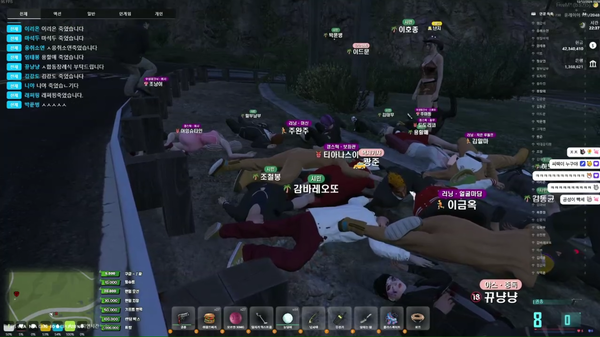 ▲양 팀 모두 치열한 전쟁을 치렀다. 러닝은 매복과 함게 일부 인력을 밖에 빼뒀다가 재진입 시키는 전략으로 칠상연합을 일망타진했다