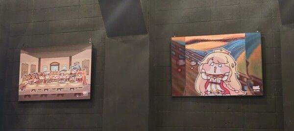 ▲&nbsp;명화를 패러디한 그림들&nbsp;(사진=경향게임스)