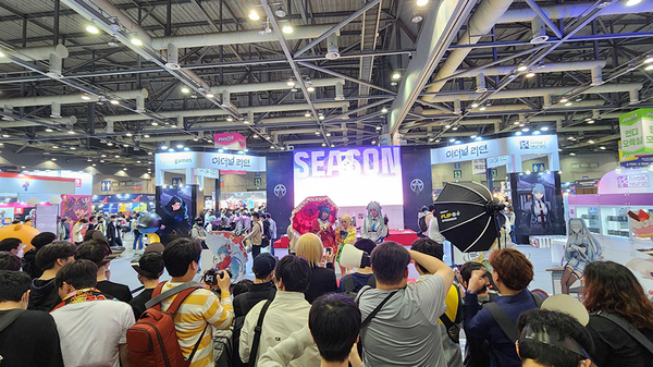 ▲ 작년 플레이엑스포 '이터널 리턴' 부스 (출처='이터널 리턴' 공식 홈페이지)