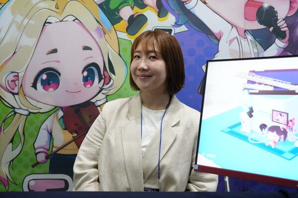 ▲브릿지뮤직 강보영 대표(사진=경향게임스)