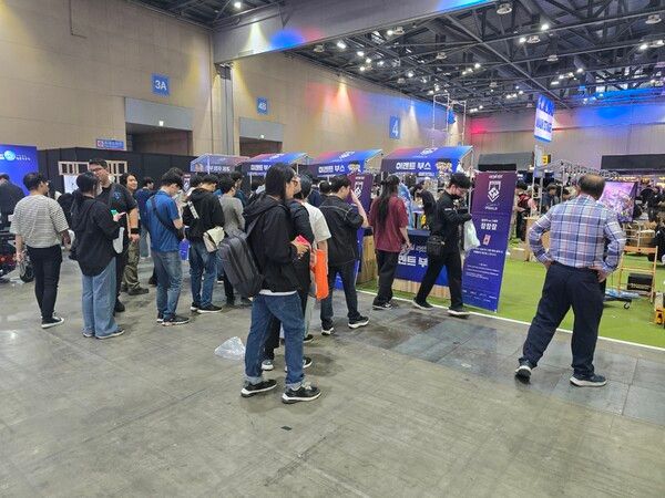 ▲ 님블뉴런의 이벤트 부스&nbsp;&nbsp;(사진=경향게임스)