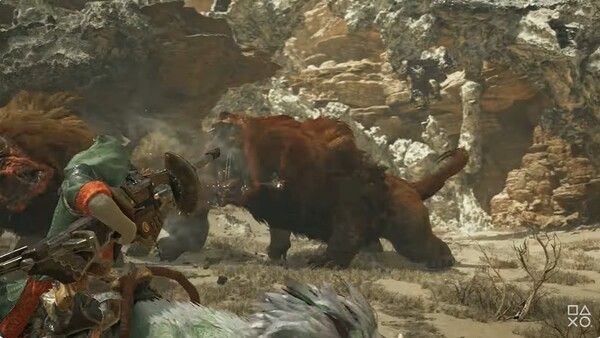 ▲ 탈 것에 탑승한 상태로 사격이 가능하다